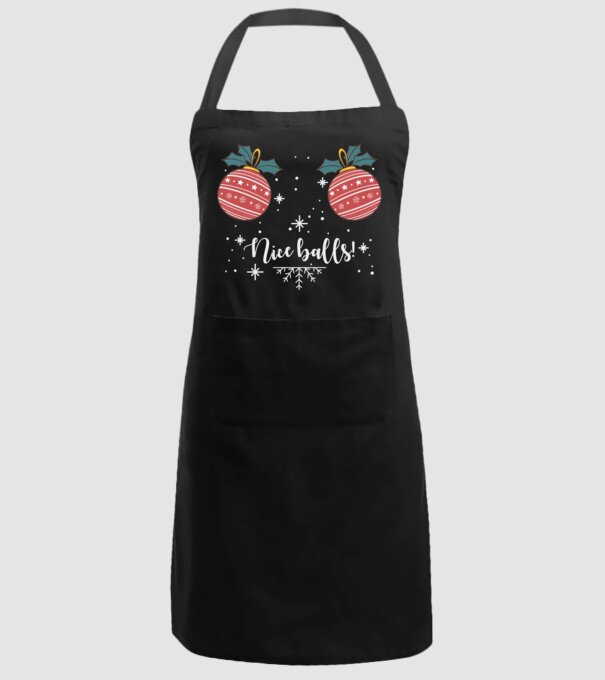 Nice Balls model negru pe tricou