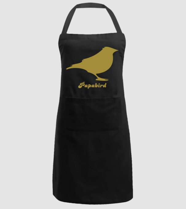 Papa bird model negru pe tricou