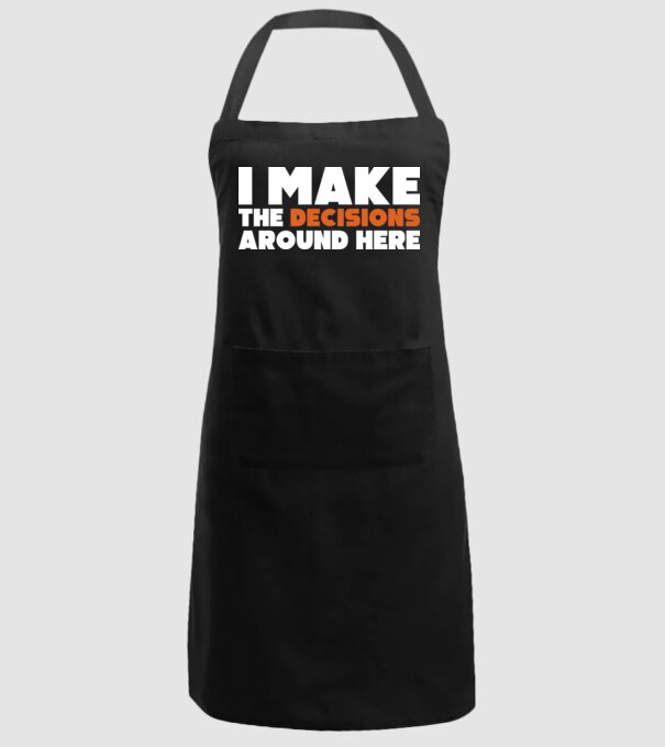 Motiv cuplu I make decisions model negru pe tricou
