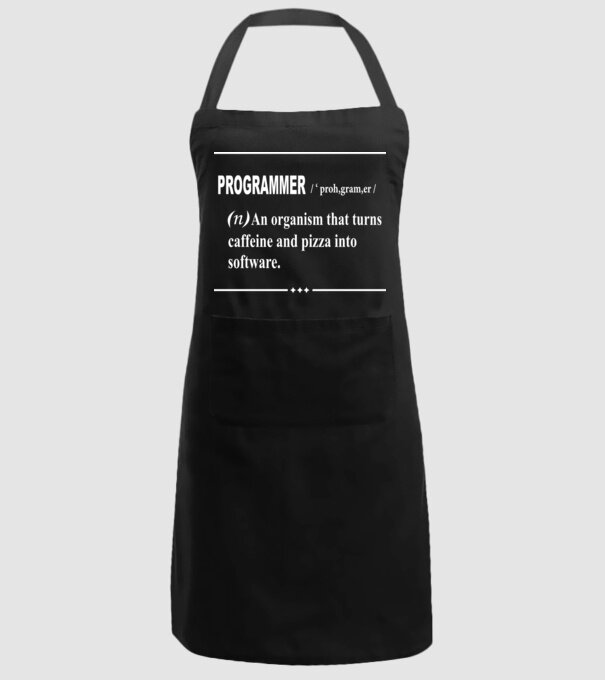 Programmer model negru pe tricou