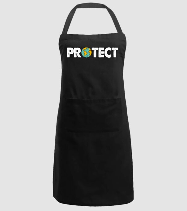 Protect earth model negru pe tricou