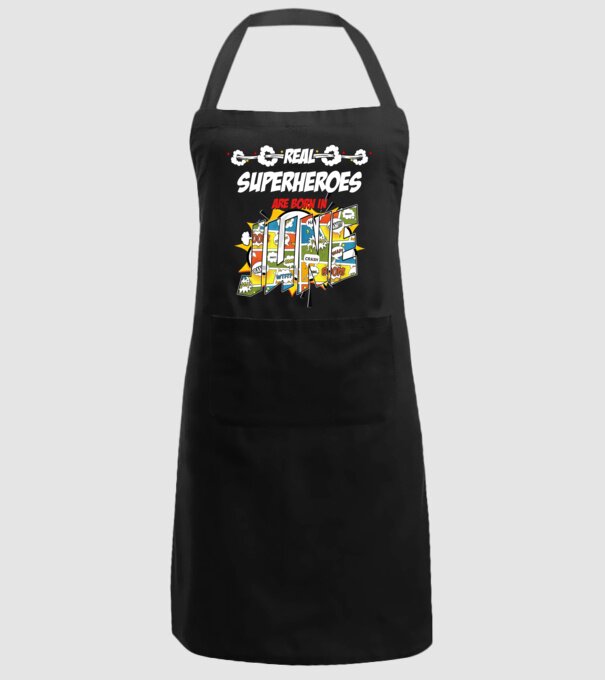real superheroes are born in june model negru pe tricou