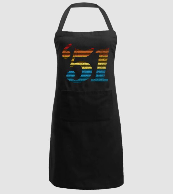 Retro Birthday 1951 model negru pe tricou