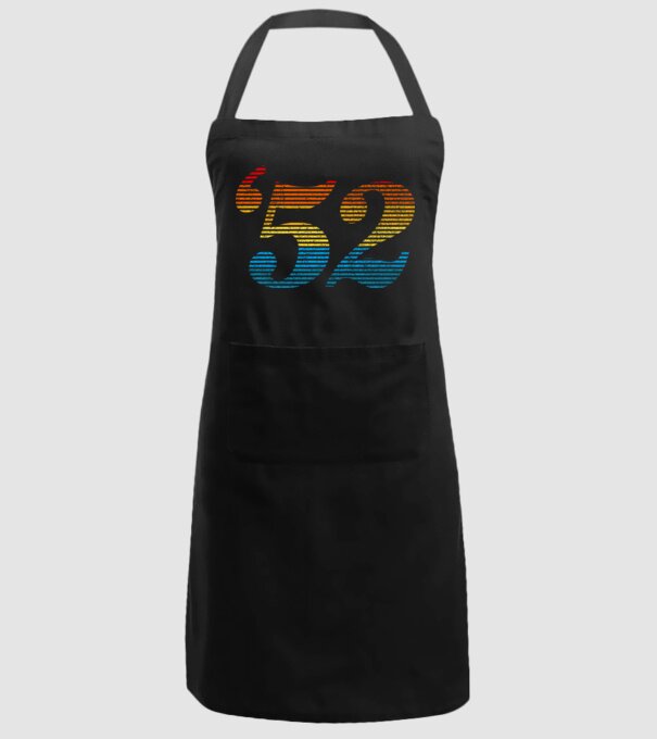 Retro Birthday 1952 model negru pe tricou