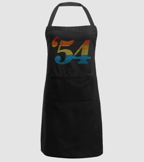 Retro Birthday 1954 model negru pe tricou