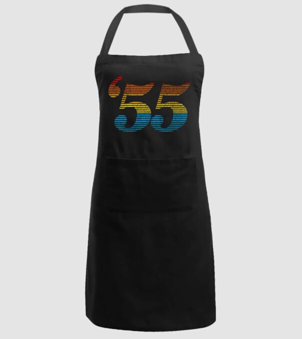 Retro Birthday 1955 model negru pe tricou
