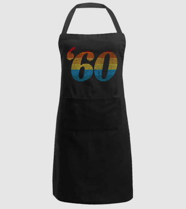 Retro Birthday 1960 model negru pe tricou