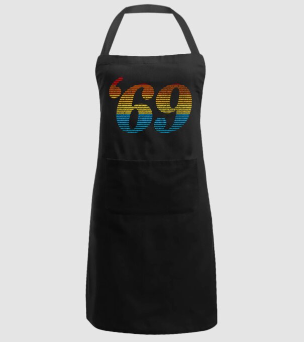 Retro Birthday 1969 model negru pe tricou