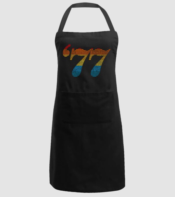 Retro Birthday 1977 model negru pe tricou