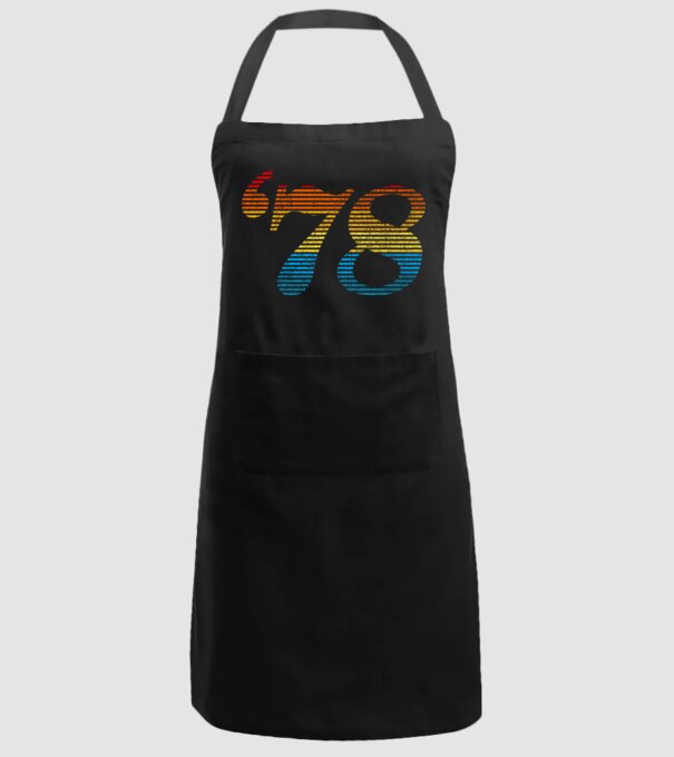 Retro Birthday 1978 model negru pe tricou