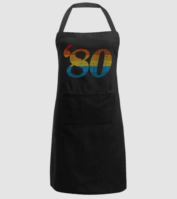 Retro Birthday 1980 model negru pe tricou