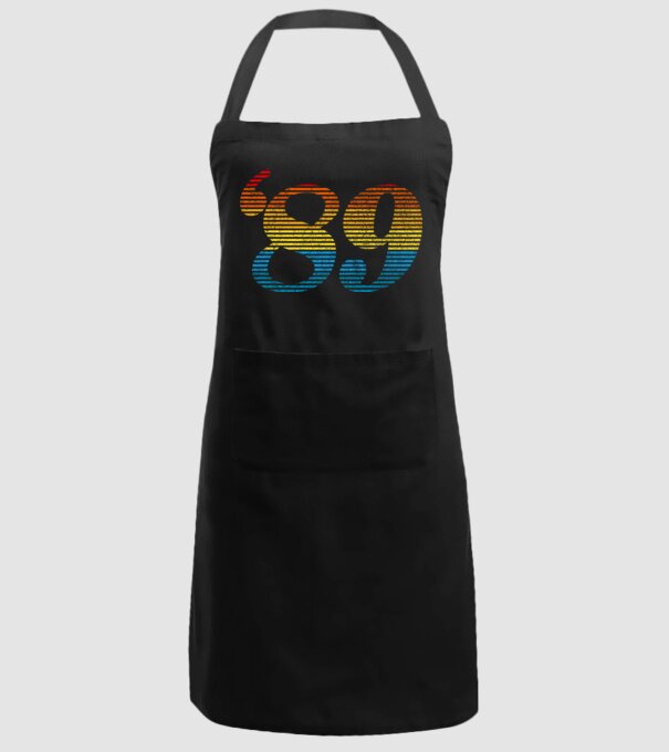 Retro Birthday 1989 model negru pe tricou