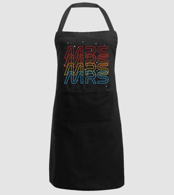 Retro vintage nasa couple mrs model negru pe tricou