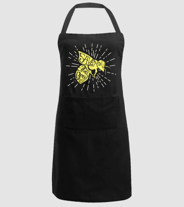 Save the bees model negru pe tricou