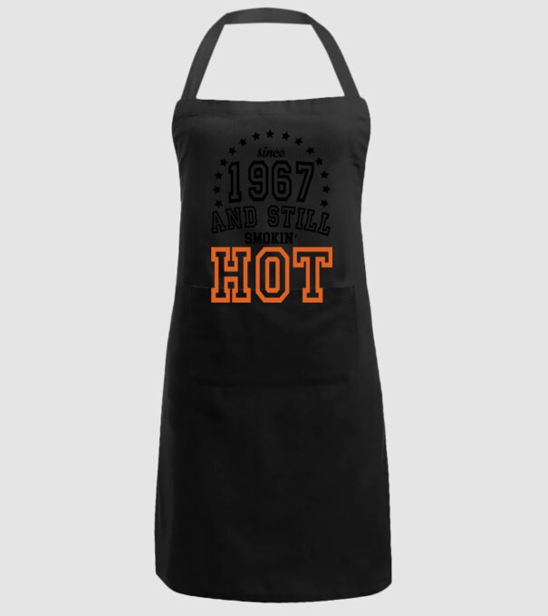 'Since and still smokin'' hot - 1967' model negru pe tricou