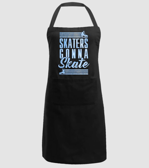 skaters gonna skate model negru pe tricou