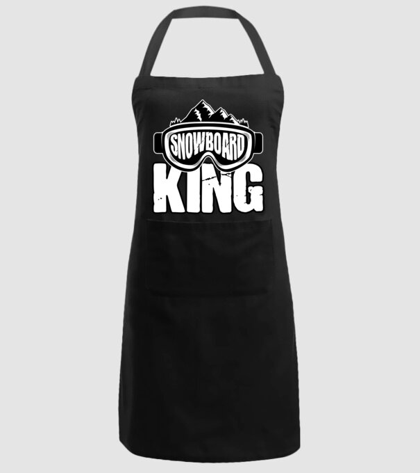 Snowboard king 01 model negru pe tricou