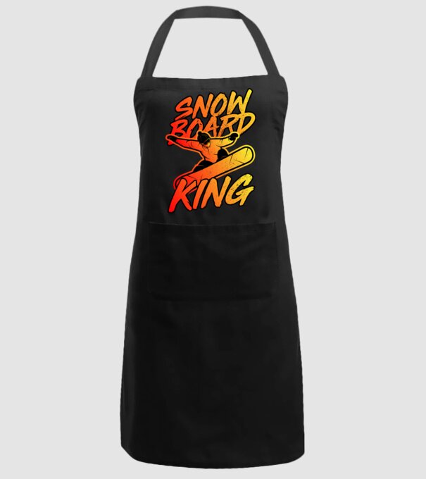 snowboard king model negru pe tricou