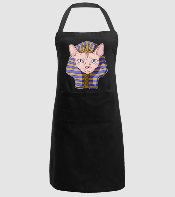sphynx cat pharaoh model negru pe tricou