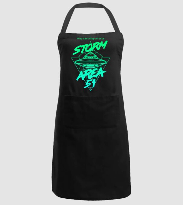 Storm area 51 ufo green model negru pe tricou