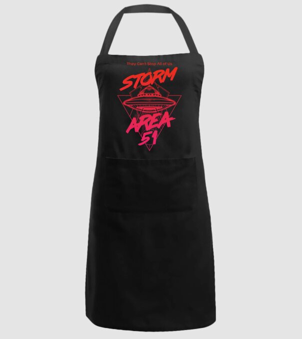 storm area 51 ufo orange model negru pe tricou