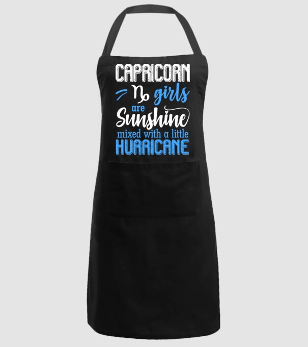Sunshine with Hurricane CAPRICORN model negru pe tricou