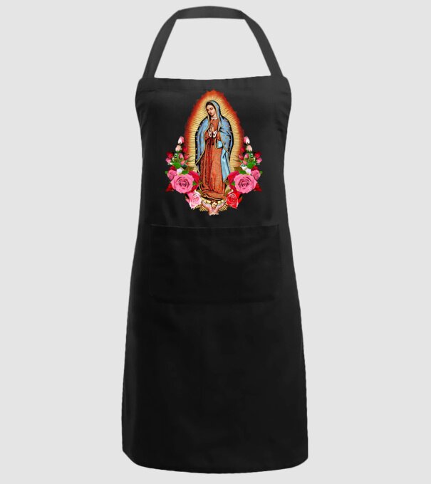 Fecioara Maria model negru pe tricou