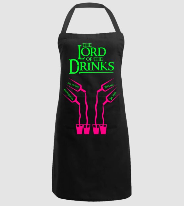 The Lord Of The Drinks model negru pe tricou