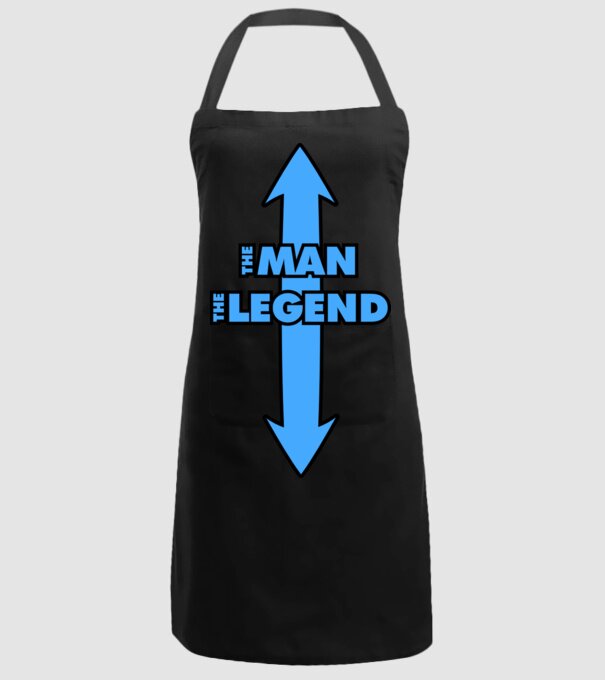 The Man The Legend model negru pe tricou