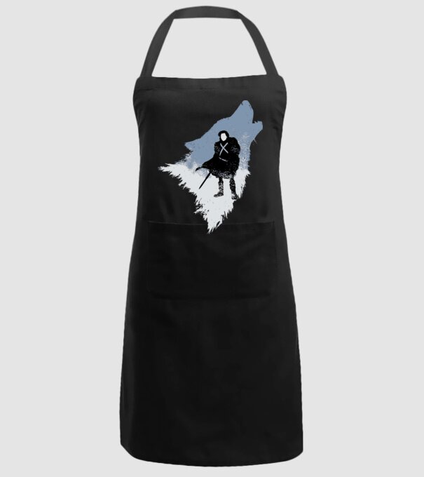 The Wolf model negru pe tricou