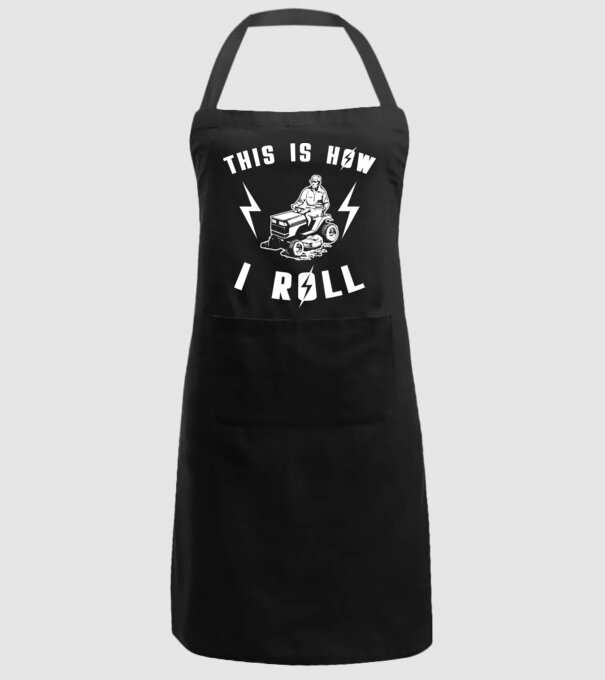 This is how i roll model negru pe tricou