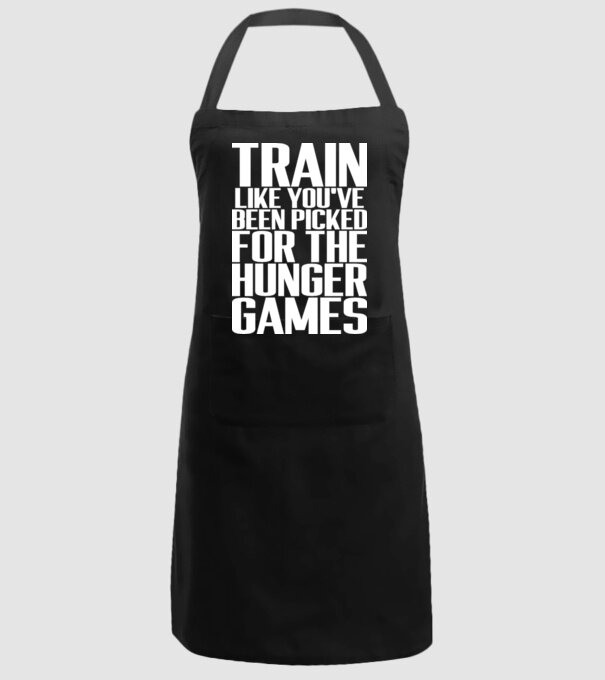 Train like youve been picked for the hunger games model negru pe tricou