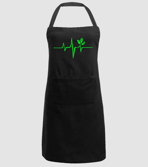 vegan heartbeat model negru pe tricou