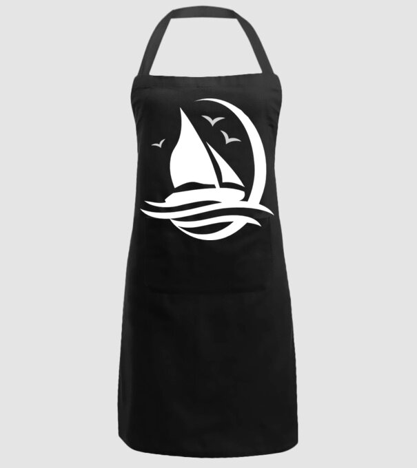 navă model negru pe tricou