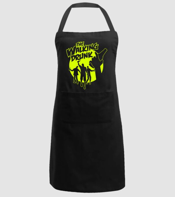 Walking Drunk model negru pe tricou