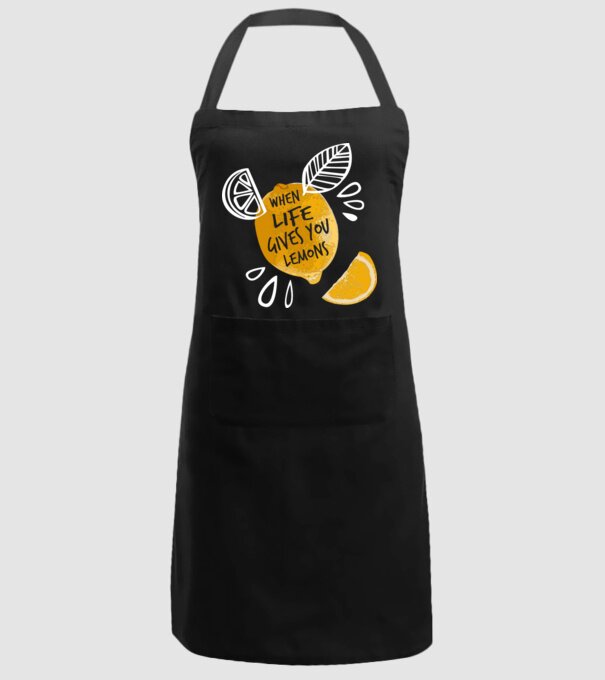 When life gives you lemons... model negru pe tricou