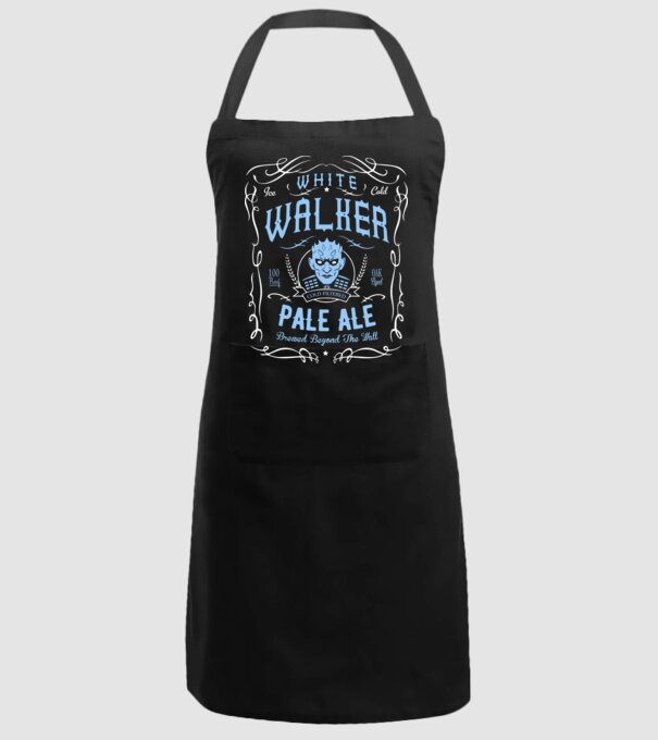 White Walker Pale Ale model negru pe tricou