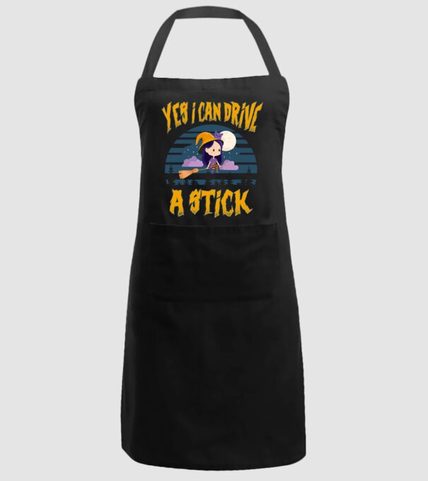 Yes, i can drive a stick model negru pe tricou