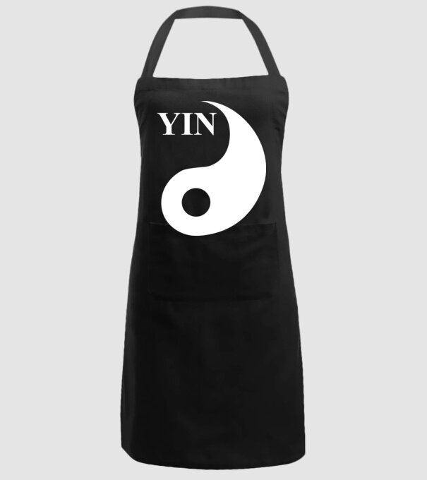 YIN model negru pe tricou