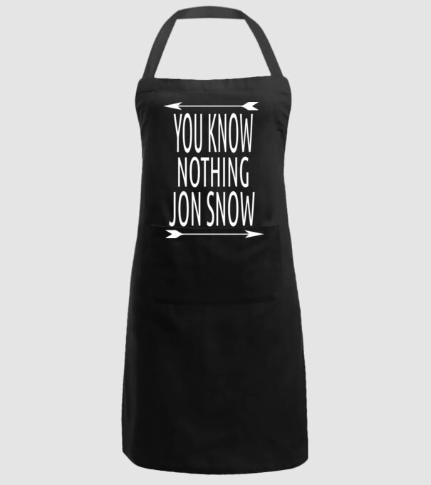 You Know Nothing Jon Snow model negru pe tricou