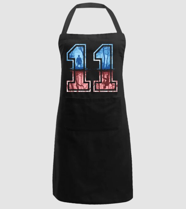 11 eleven stranger things model negru pe tricou