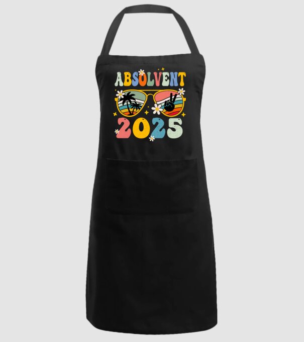 Absolvent 2025 model negru pe tricou