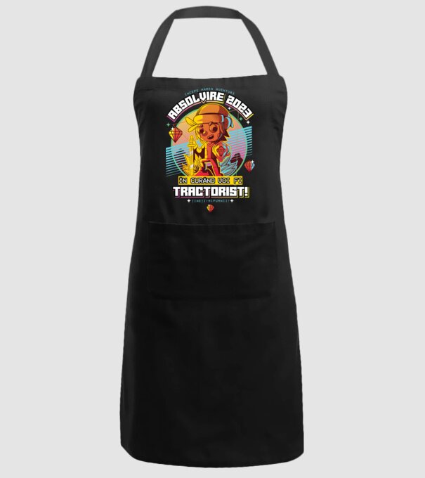 absolvire 2023 tractorist model negru pe tricou