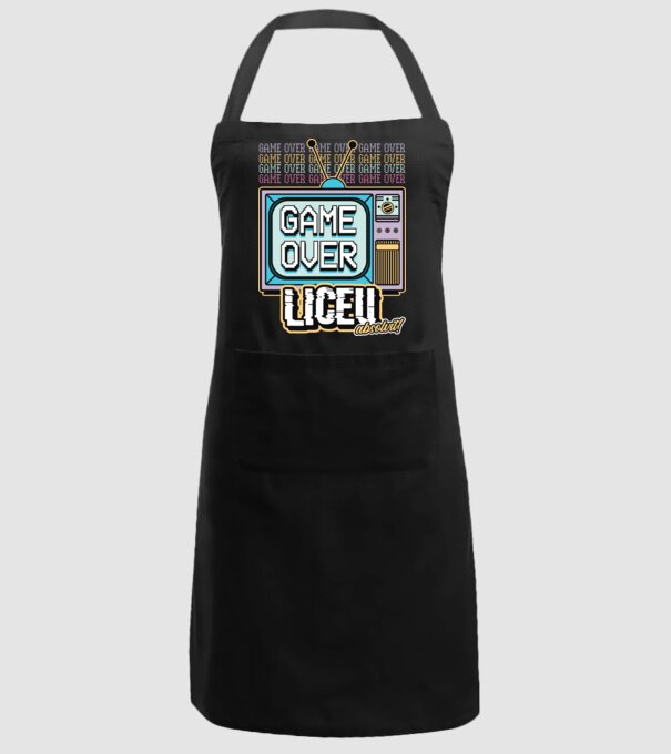Absolvire retro liceu model negru pe tricou