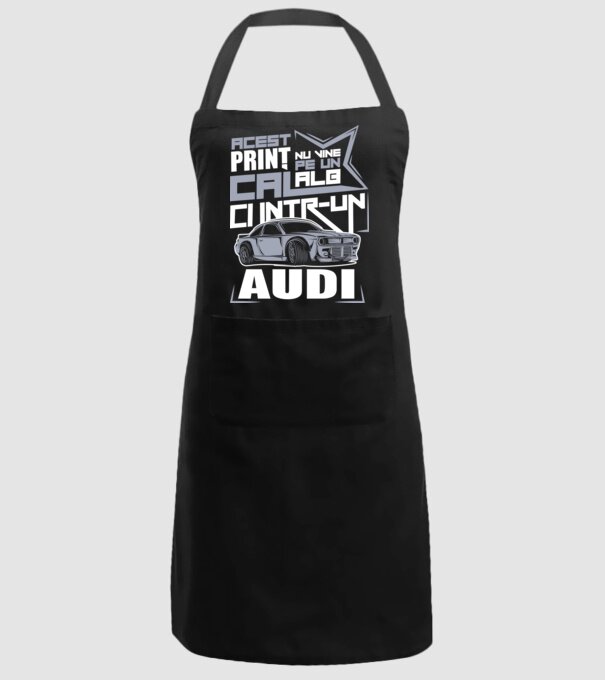 Acest prinț nu vine pe un cal alb, ci într-un Audi model negru pe tricou