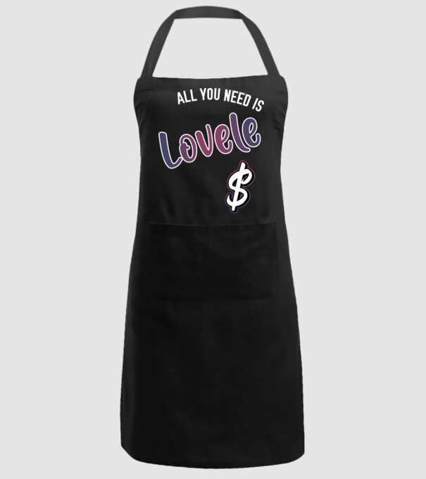 All you need is lovele model negru pe tricou