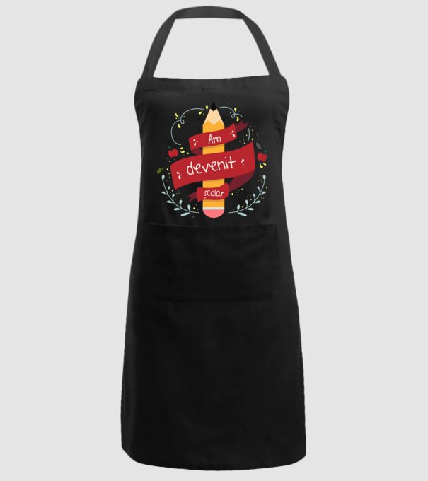 Am devenit școlar model negru pe tricou