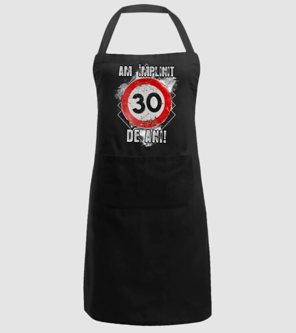 Am împlinit 30 de ani! model negru pe tricou