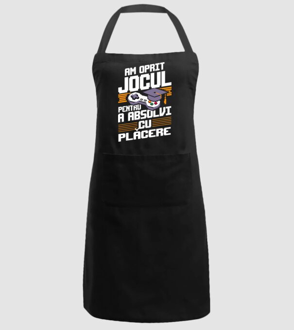 Am oprit jocul absolvent negru model negru pe tricou