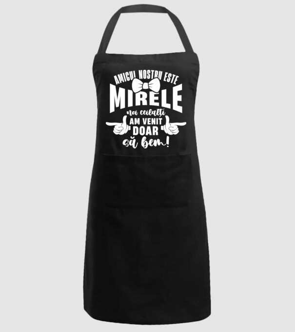 Amicul nostru este mirele model negru pe tricou